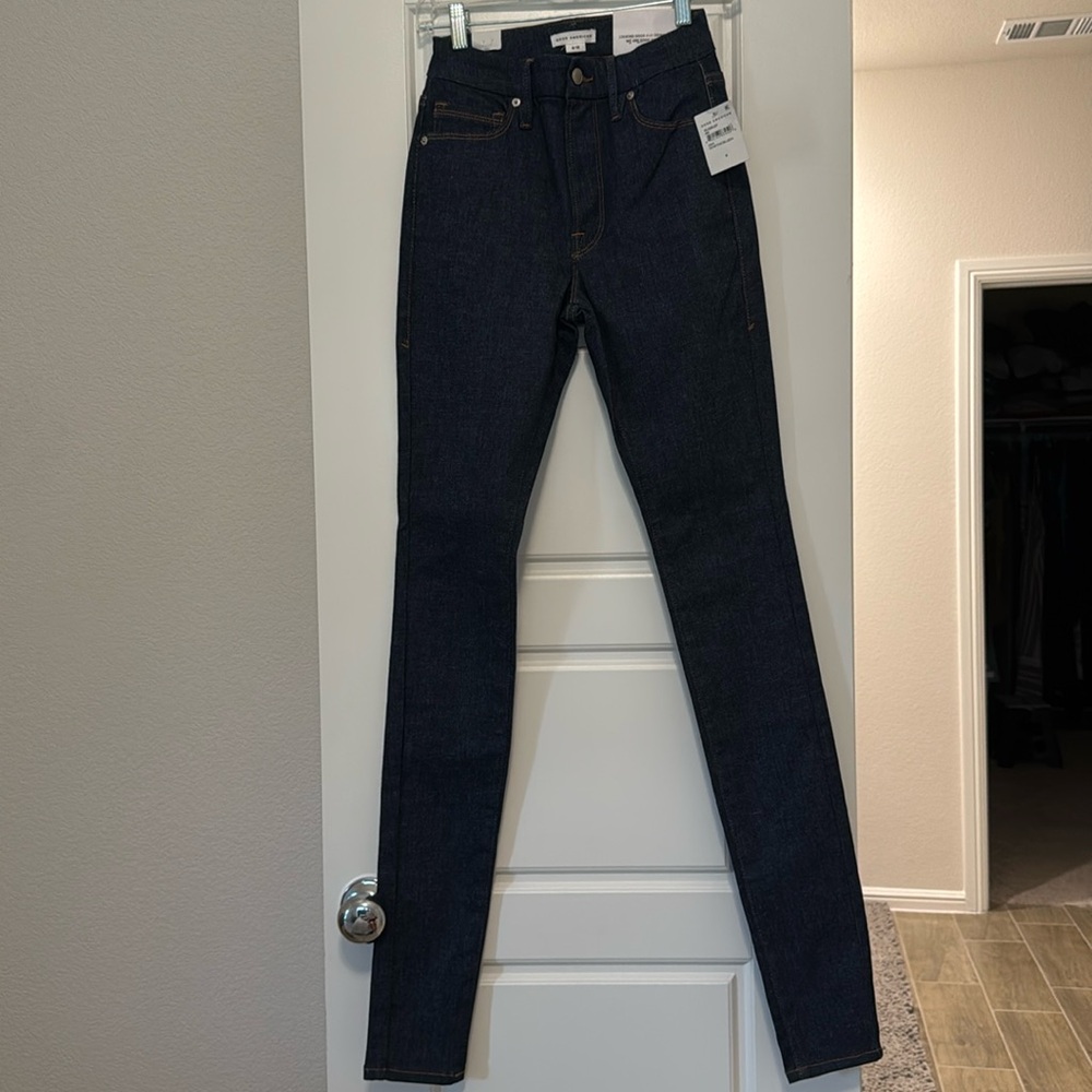 Good American good legs, long, high rise skinny.